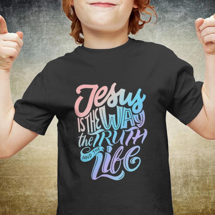 Funny Jesus Way Truth And Life Christian Bible Youth T-shirt