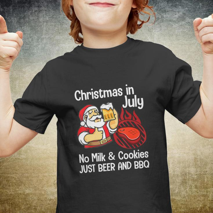 Funny Merry Christmas In July No Milk Cookies Youth T-shirt
