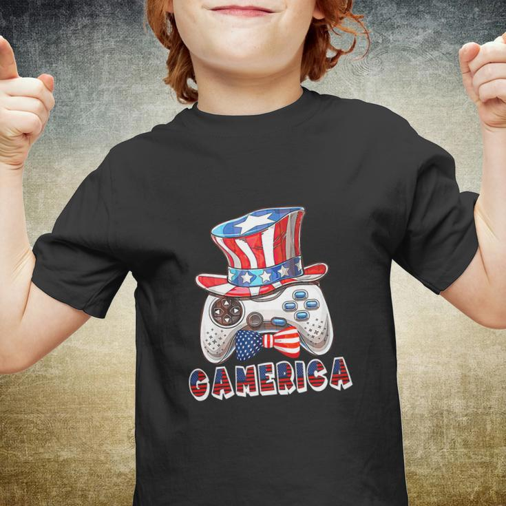 Gamerica 4Th Of July Usa Flag Youth T-shirt