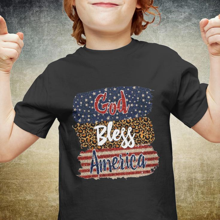 God Bless America Flag Gift 4Th Of July Independence Day Gift Youth T-shirt