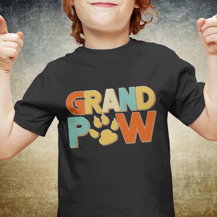 Grand Paw Funny Dog Grandpa Tshirt Youth T-shirt