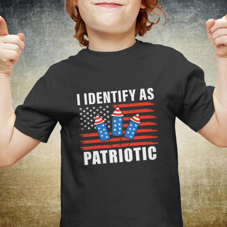Happy 4Th Of July American Flag Fireworks Youth T-shirt