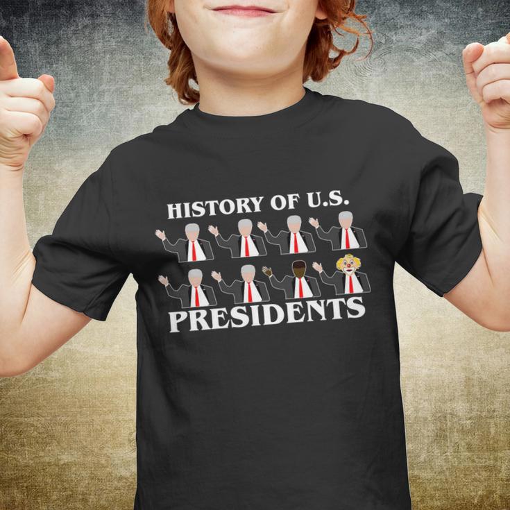 History Of US Presidents Anti Trump Clown Youth T-shirt