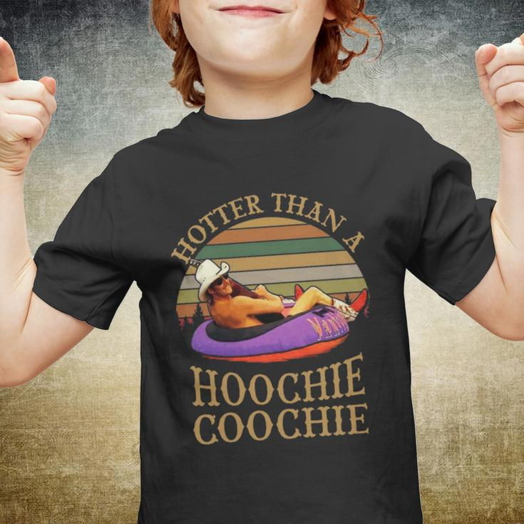 Hotter Than A Hoochie Coochie Daddy Vintage Retro Country Music Youth T-shirt