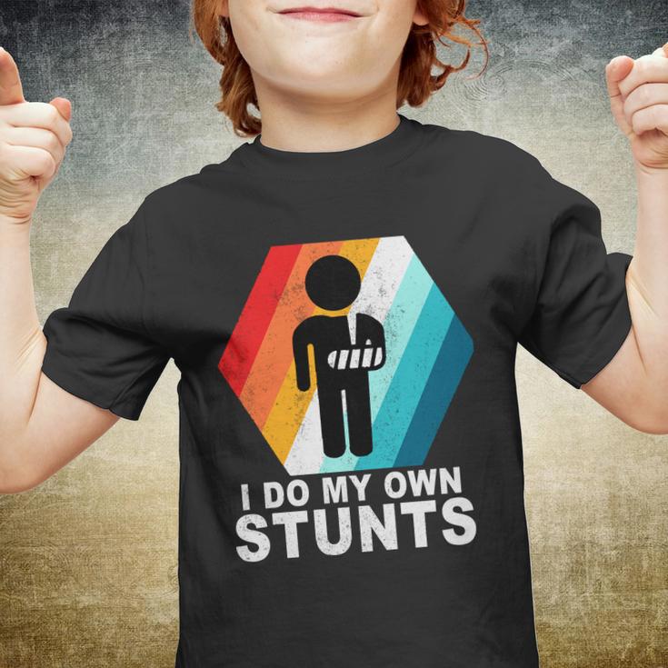 I Do My Own Stunts Retro Funny Meme Youth T-shirt