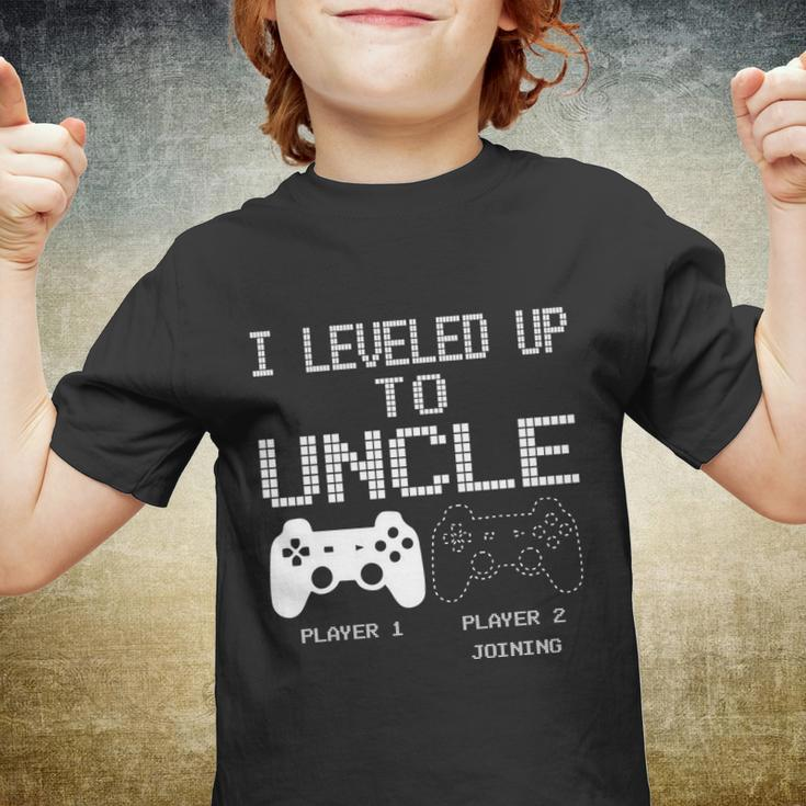 I Leveled Up To Uncle New Uncle Gaming Funny Tshirt Youth T-shirt