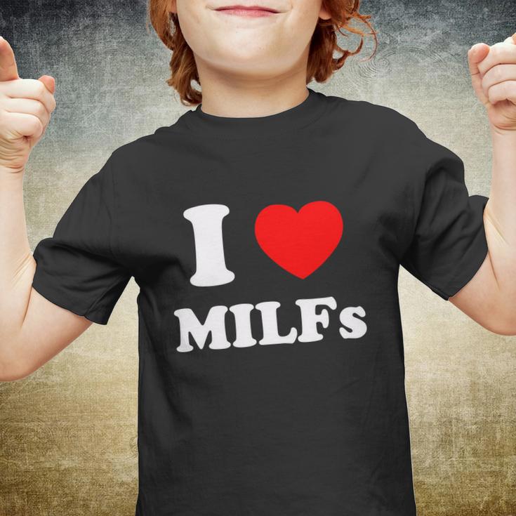 I Love Heart Milfs Tshirt Youth T-shirt