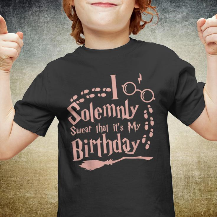 I Solemnly Swear That Its My Birthday Halloween Funny Youth T-shirt