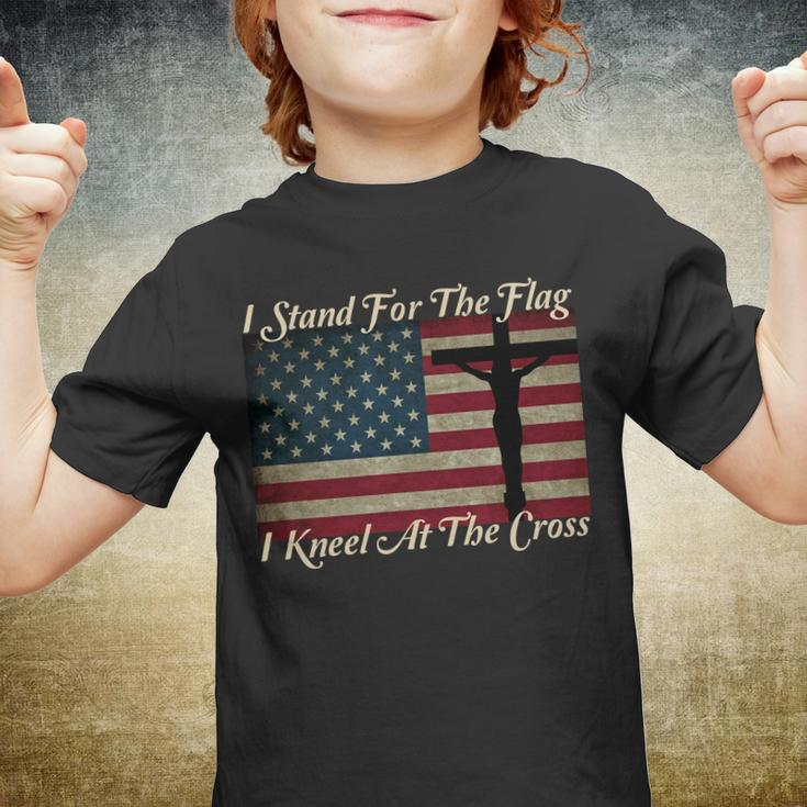 I Stand For The Flag And Kneel For The Cross Tshirt Youth T-shirt