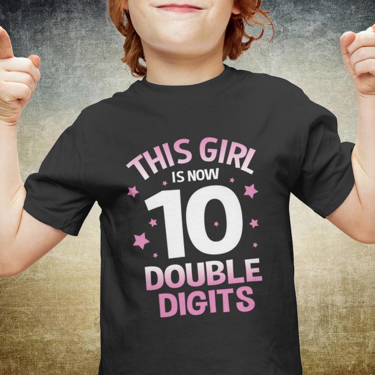 Im 10 Years Old Birthday This Girl Is Now 10 Double Digits Cute Gift Youth T-shirt