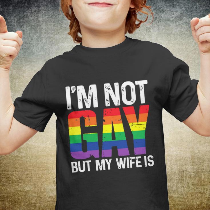 Im Not Gay But My Boyfriend Is Funny Gay Couple Gay Pride Youth T-shirt