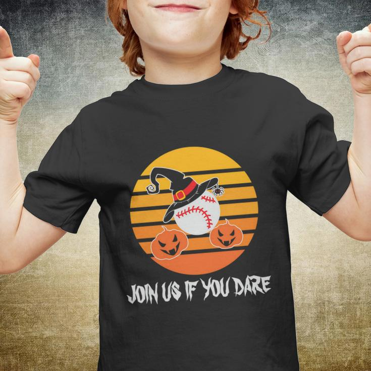 Join Us If You Dare Halloween Quote V2 Youth T-shirt