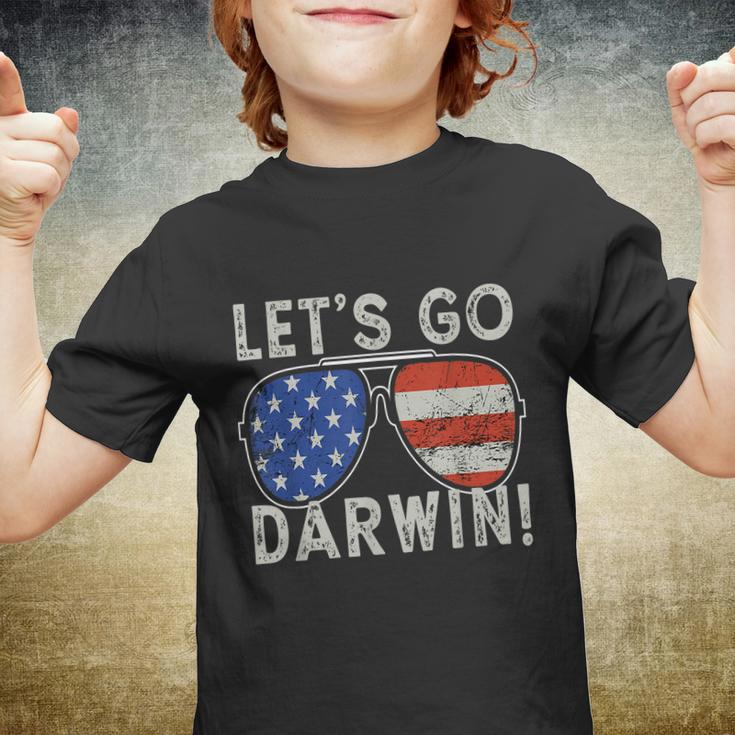 Lets Go Darwin Sarcastic Tshirt Youth T-shirt