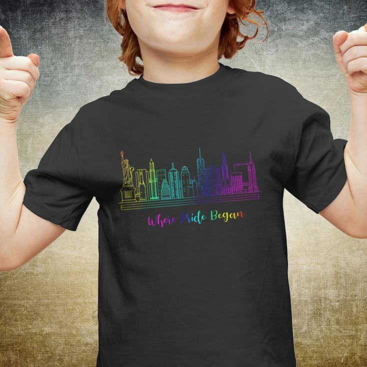 Lgbt Where Pride Began New York Skyline Youth T-shirt