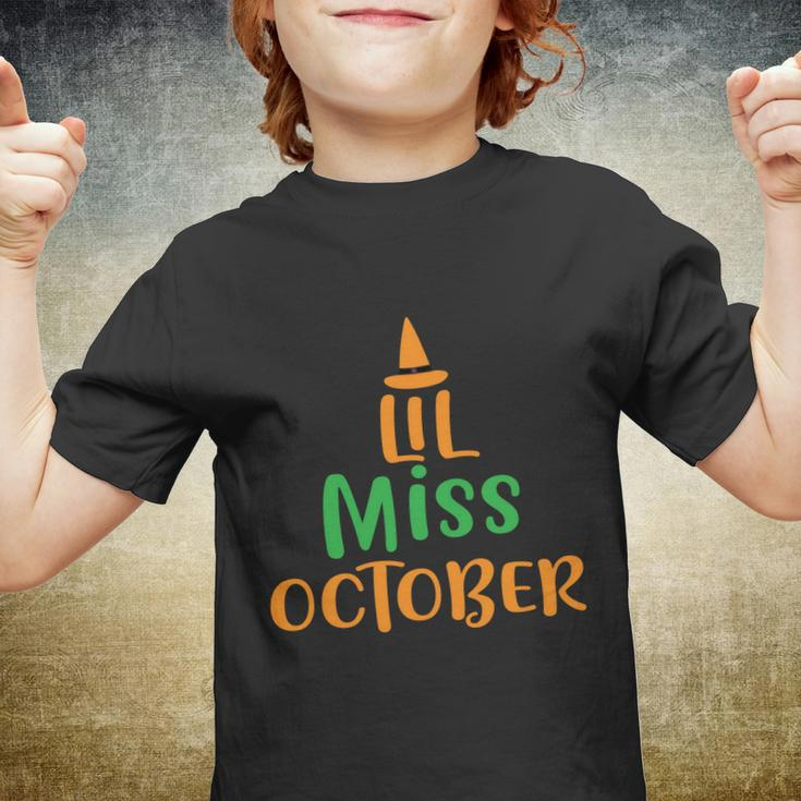 Lil Miss October Halloween Quote V4 Youth T-shirt