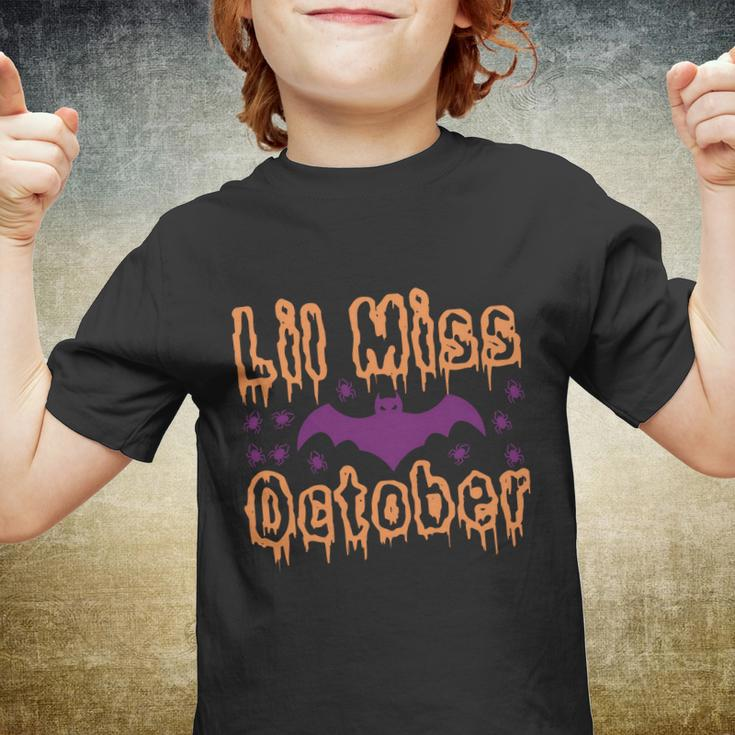 Lil Miss October Halloween Quote Youth T-shirt