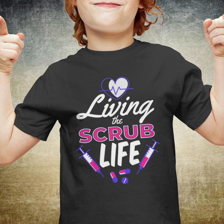 Living The Scrub Life Nurse Tshirt Youth T-shirt