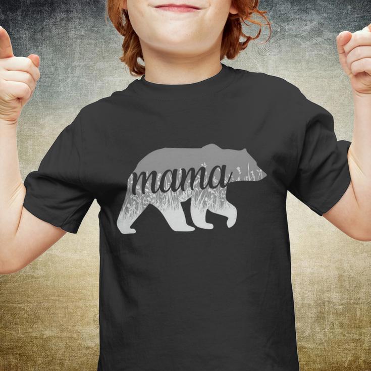 Mama Bear Floral Logo Tshirt Youth T-shirt