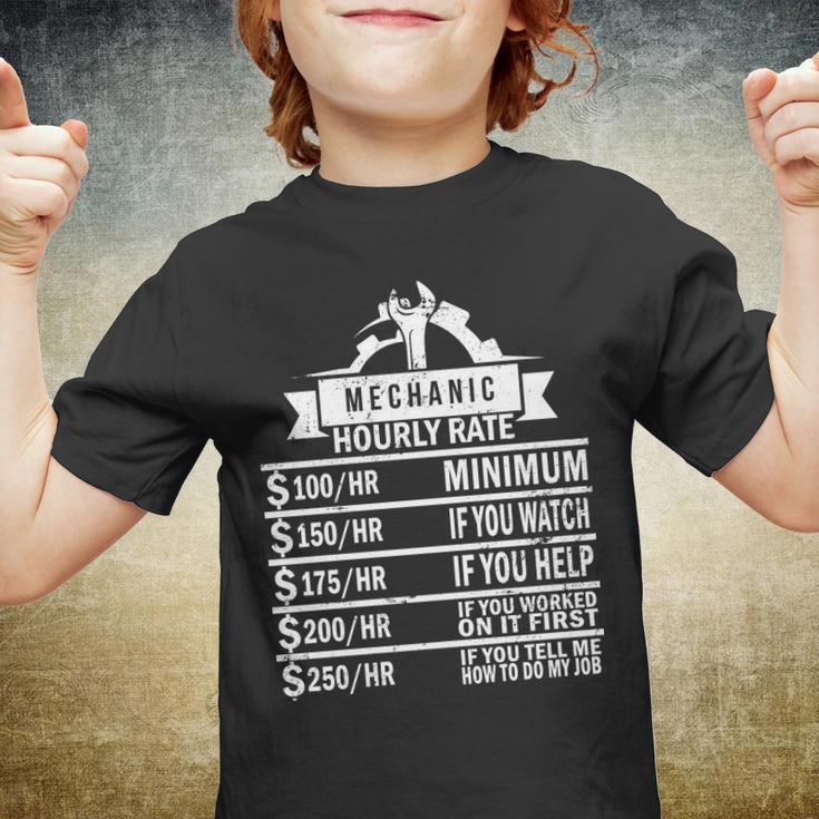 Mechanic Hourly Rate Tshirt Youth T-shirt