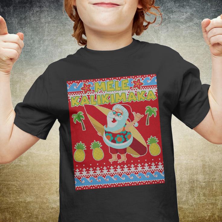 Mele Kalikimaka Santa Ugly Christmas V2 Youth T-shirt