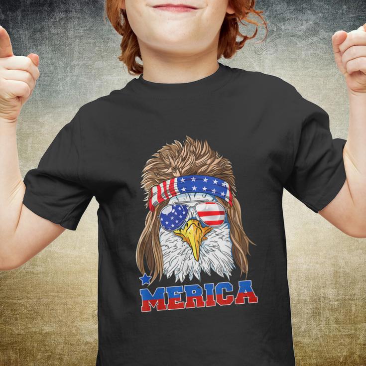 Merica Eagle Mullet 4Th Of July American Flag Cool Gift V2 Youth T-shirt