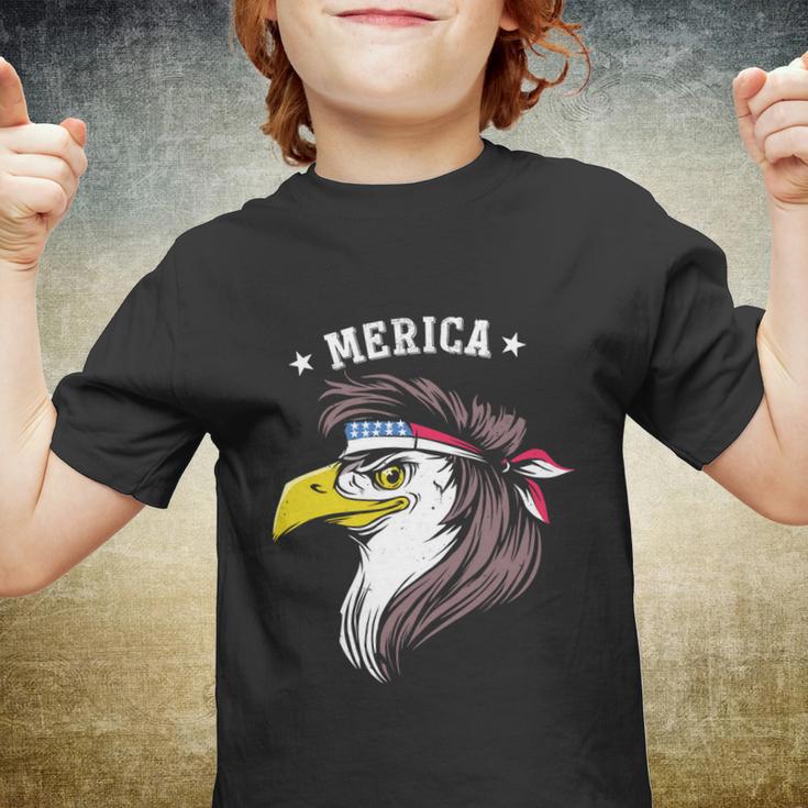 Merica Funny Gift Funny Eagle Mullet Funny Gift 4Th Of July Funny Gift Patriotic Youth T-shirt