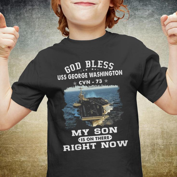 My Son Is On Uss George Washington Cvn Youth T-shirt