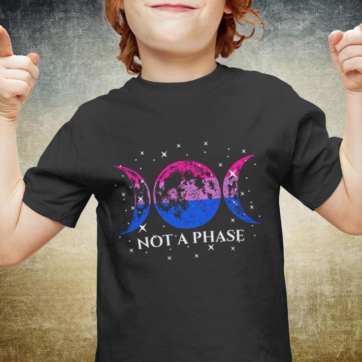Not A Phase Moon Lgbt Trans Pride Bisexual Lgbt Pride Moon Youth T-shirt