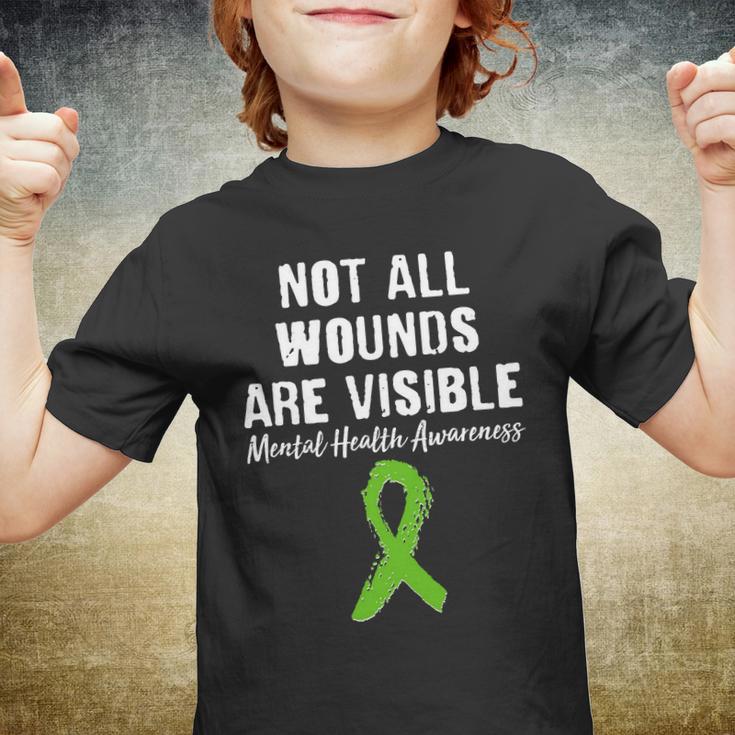 Not All Wounds Are Visible Mental Health Awareness Tshirt Youth T-shirt