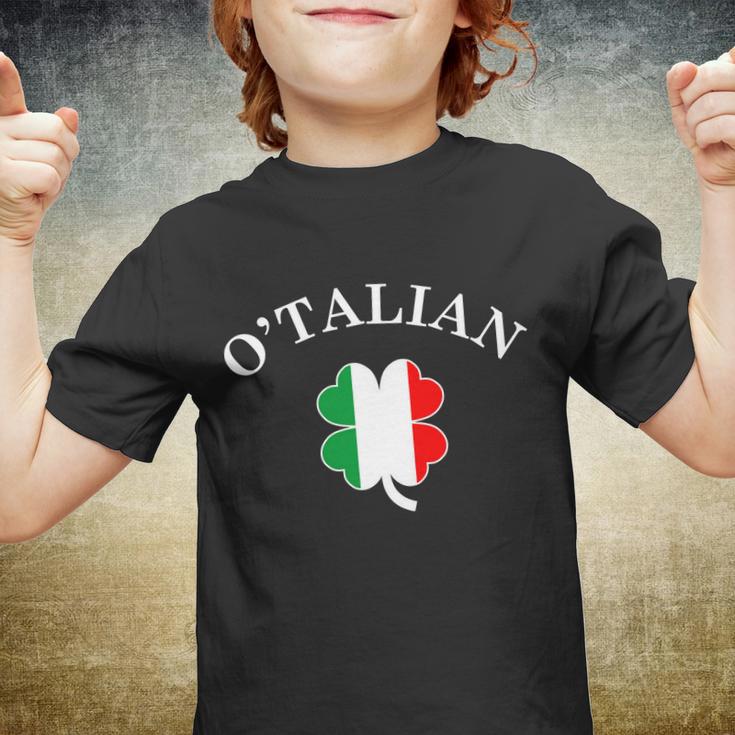 Otalian Italian Irish Shamrock St Patricks Day Tshirt Youth T-shirt