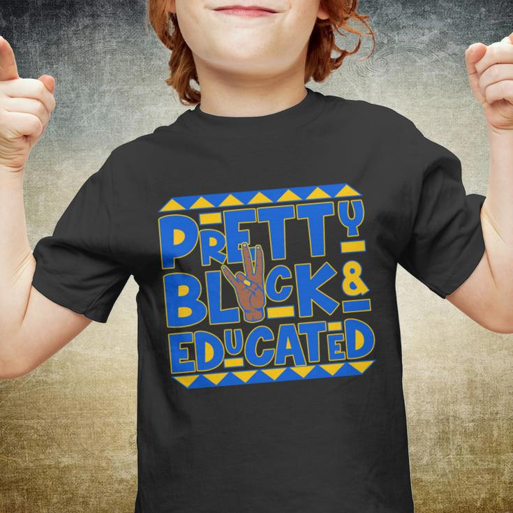 Pretty Black And Educated Sigma Gamma Rho Hand Sign Youth T-shirt