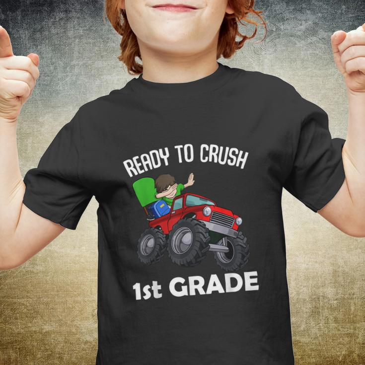 Ready To Crush 1St Grade Back To School Monster Truck Youth T-shirt