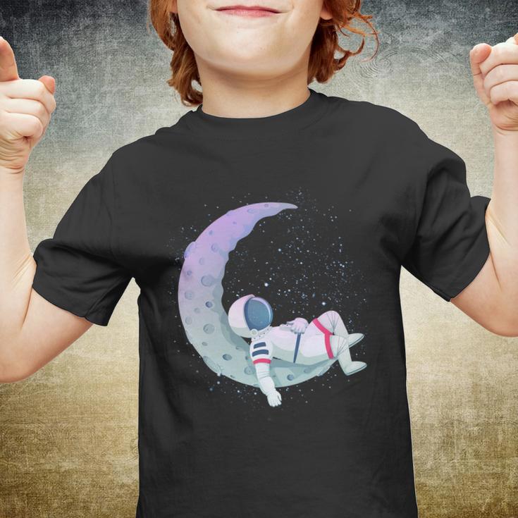 Relaxing Astronaut On The Moon Youth T-shirt