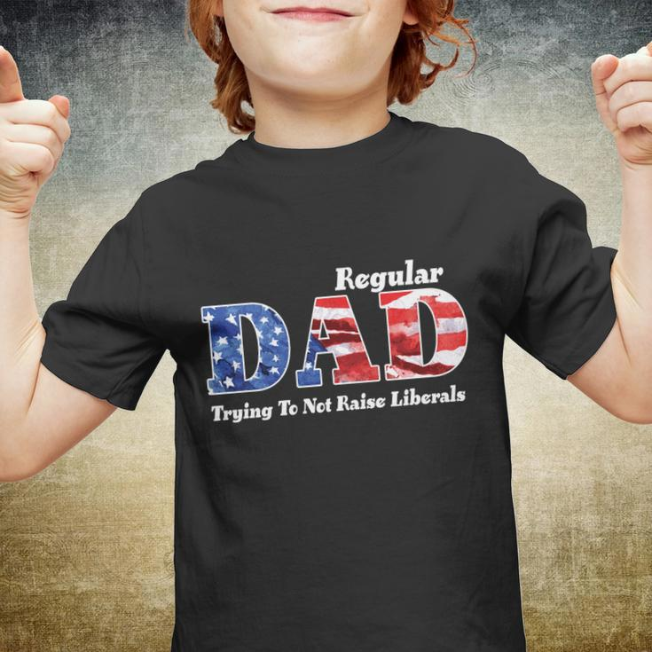 Republican Dad Just A Regular Dad Trying To Not Raise Liberals Tshirt Youth T-shirt