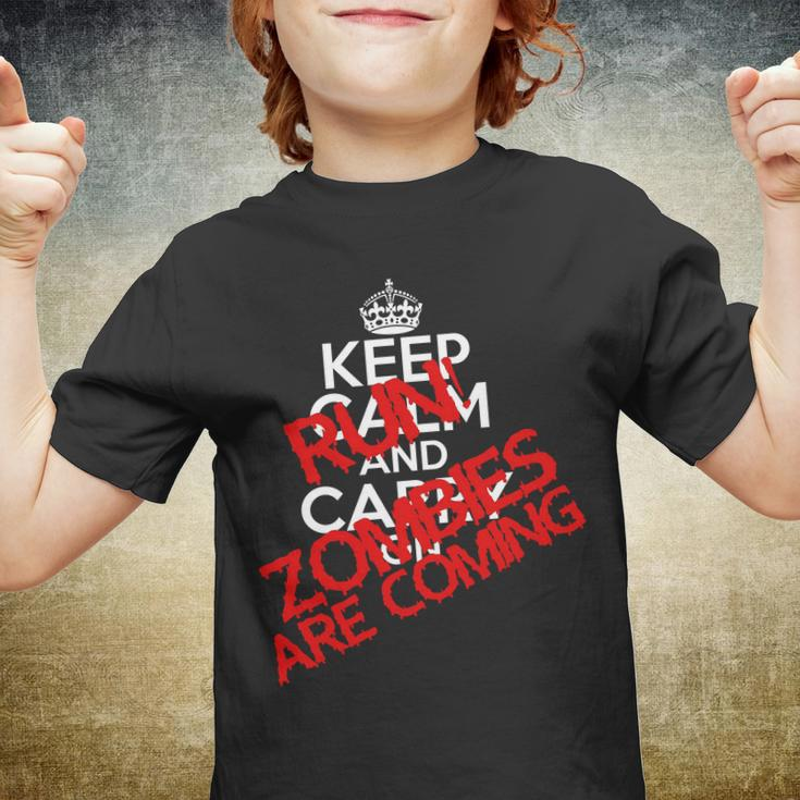 Run Zombies Are Coming Tshirt Youth T-shirt