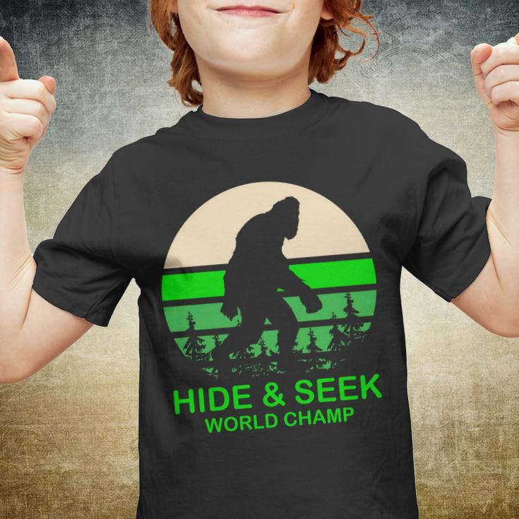 Sasquatch Hide And Seek World Champion V2 Youth T-shirt