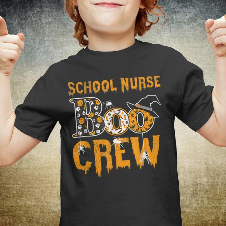 School Nurse Teacher Boo Crew Halloween School Nurse Teacher Youth T-shirt