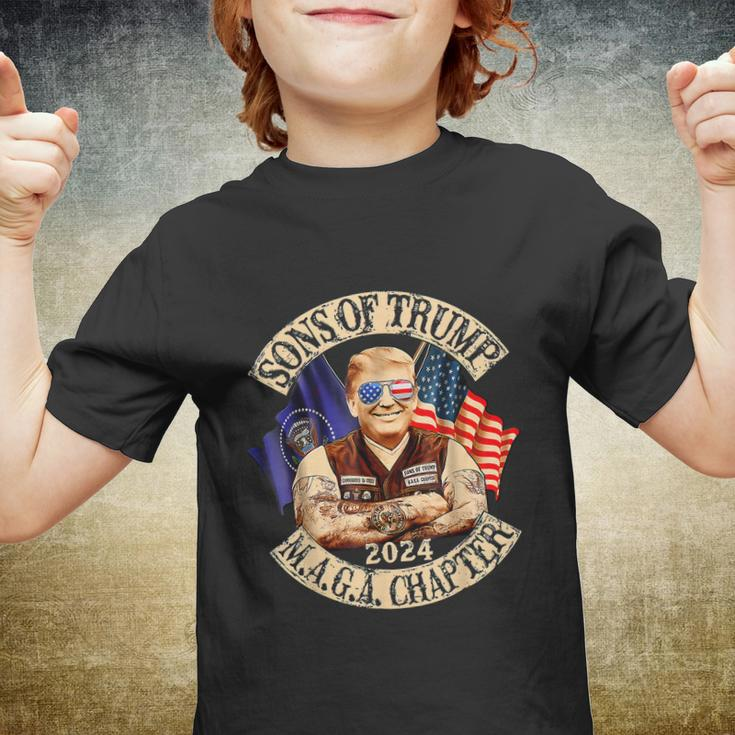 Sons Of Trump Maga Chapter 2024 4Th July Youth T-shirt