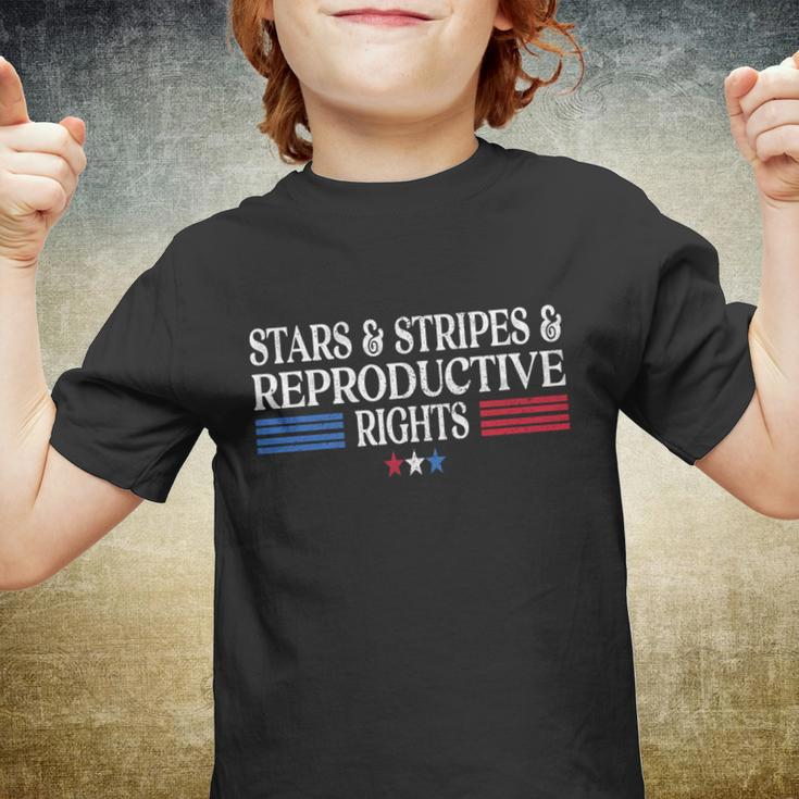 Stars Stripes Reproductive Rights Patriotic 4Th Of July Great Gift Youth T-shirt