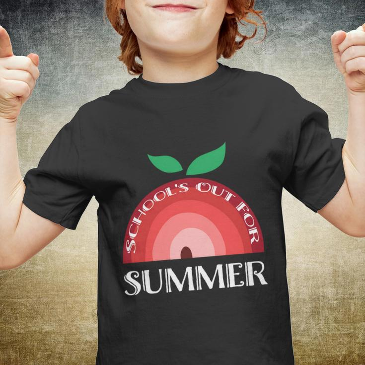Summer Break 2022 Retro Summer Break Schools Out For Summer Funny Gift Youth T-shirt