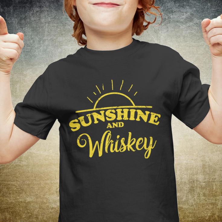 Sunshine And Whiskey Retro Summer Youth T-shirt