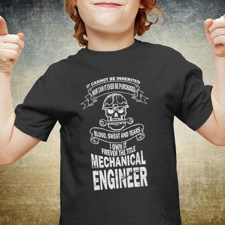 Sweat Blood Tears Mechanical Engineer Youth T-shirt