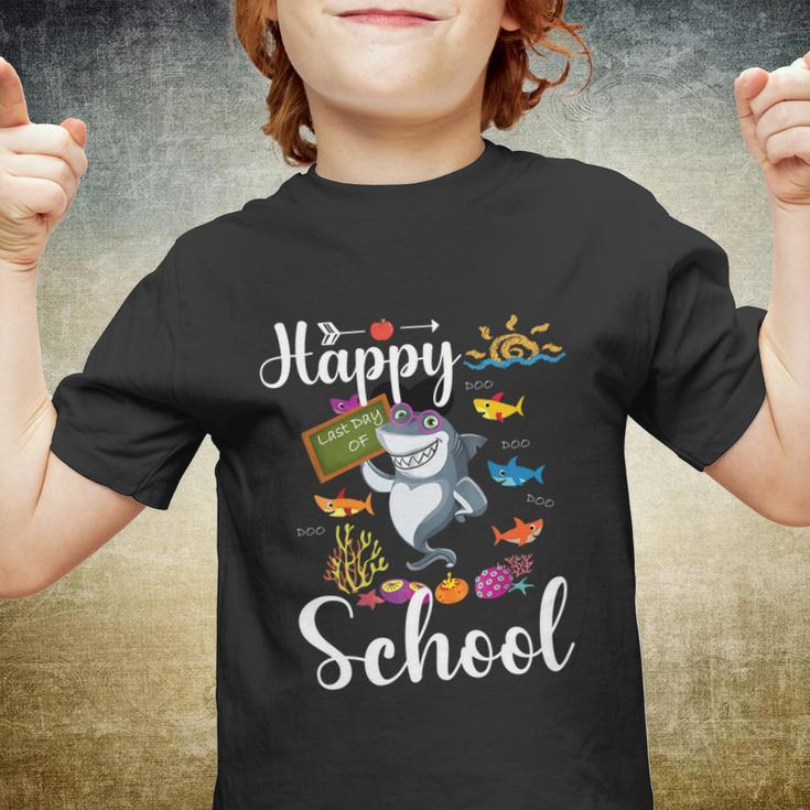 Teacher Shark Happy Last Day Of School Funny Gift Youth T-shirt