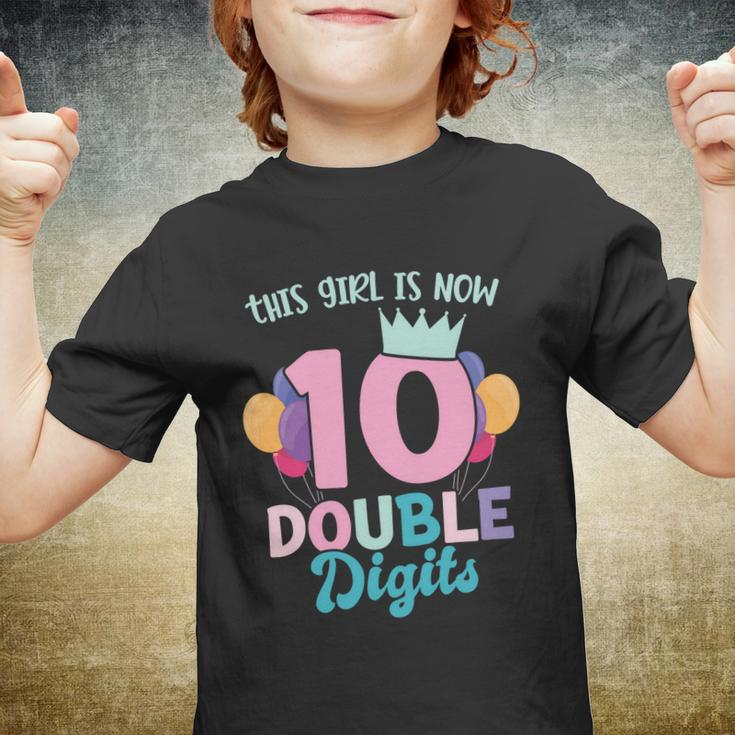 This Girl Is Now 10 Double Digits Gift Youth T-shirt