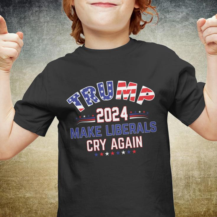 Trump 2024 Make Liberals Cry Again Youth T-shirt