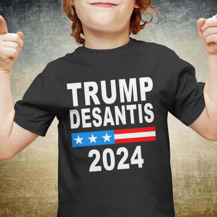 Trump Desantis 2024 Us Flag Tshirt Youth T-shirt