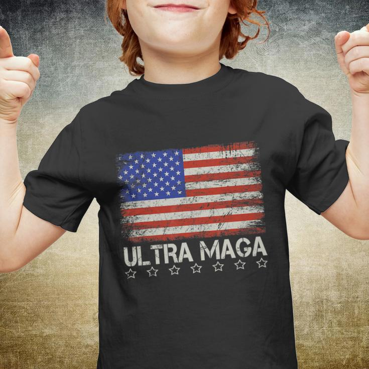 Ultra Maga Shirt Maga King Funny Anti Biden Us Flag Pro Trump Trendy Tshirt V2 Youth T-shirt