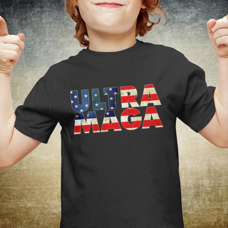 Ultra Maga Usa American Flag Youth T-shirt