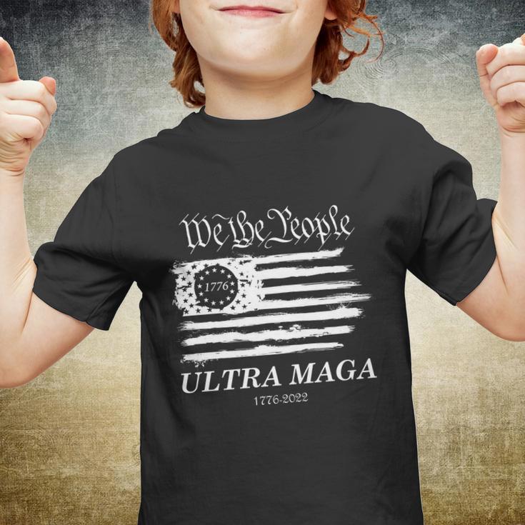 Ultra Maga We The People Proud Betsy Ross Flag 1776 Youth T-shirt