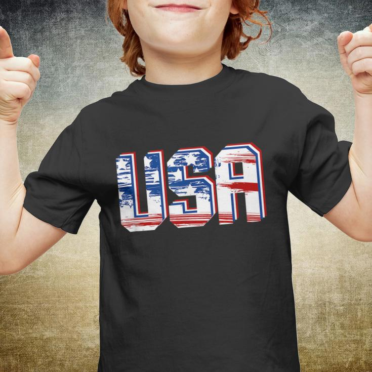Usa Us Flag Patriotic 4Th Of July America V2 Youth T-shirt